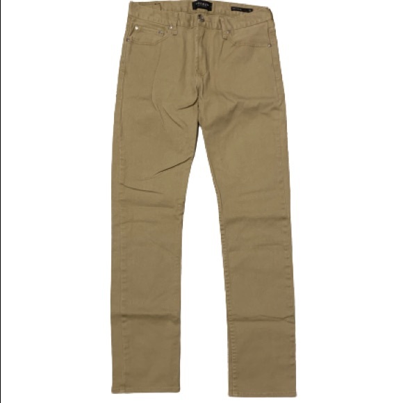 PACSUN MENS Slim Khaki Jeans Sz 32x34 - Picture 5 of 6